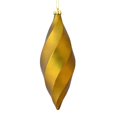 thumbnail image 1 of Vickerman M183114M 8 in. Olive Matte Swirl Finial Ornament  6 per Bag, 1 of 3