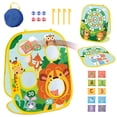 thumbnail image 1 of Wdhugt 3-In-1 Bean Bag Tossing Game For Kids Set B Includes Board Bags And Balls For Family Play Plastic B, 1 of 9