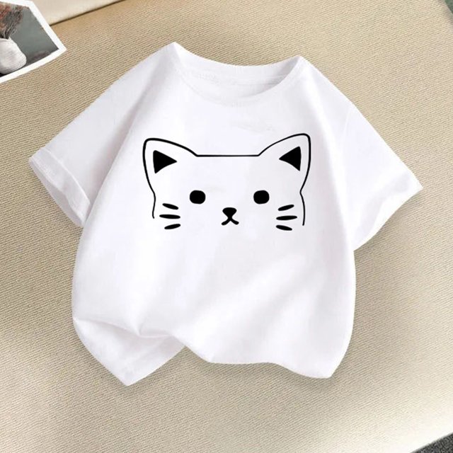 Rbaofujie T-Shirts Graphiques à Manches Courtes pour Filles et Tout-Petits