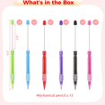 thumbnail image 4 of 12 PCS Beadable Mechanical Pencils, 0.7mm Beadable Pencils, Multi Color Mini Mechanical Pencils Drawing Pencils, Mechanical Small Pencils for Writing Drawing Sketching DIY Crafting, 4 of 5