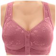 thumbnail image 1 of Women's Front Button Up With A Non Underwire Plus Size Vest Push Up Bra, 1 of 5