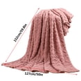 thumbnail image 3 of Dvkptbk Throw Blanket 127X152cm Super Soft Warm Solid Warm Fleece Blanket Throw Rug Sofa Bedding, 3 of 5