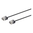 thumbnail image 1 of Monoprice Micro SlimRun - Patch cable - RJ-45 (M) to RJ-45 (M) - 7 ft - UTP - CAT 6 - stranded - black, 1 of 4