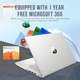 thumbnail image 3 of HP Stream Portable 14 Pouces HD BrightView, Intel Celeron N4120, 16 Go RAM, 256 Go Stockage (128 Go eMMC + Carte USB 128 Go), Intel UHD Graphics, Caméra Web 720p, Wi-Fi, 1 An Office 365, Win 11 S, Argent, 3 of 7