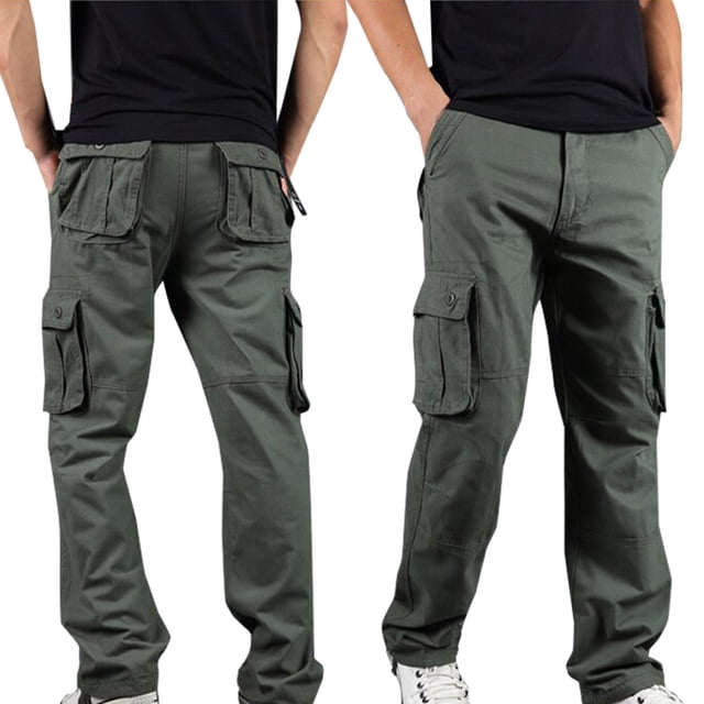 cllios Mens Cargo Pants Big and Tall Multi Pockets Pants Work Work Trousers Classic Workwear Cargo Pants