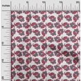 thumbnail image 1 of oneOone Silk Tabby Fabric Leaves & Floral Block Printed Craft Fabric BTY 42 Inch Wide, 1 of 4