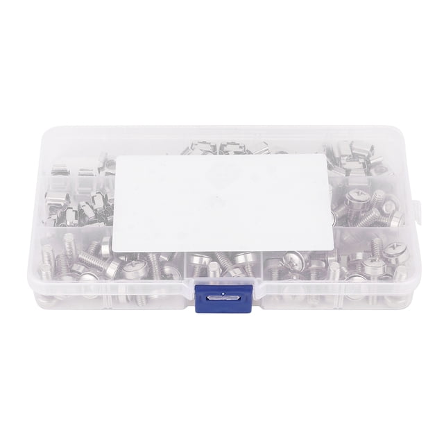 Cage Nut Captive Nut Caged Screw Nut Rack Screw Nut Cabinet Screw Nut 50Pcs Set M6x20 Cabinet Rack Screws M6 Cage Nuts