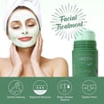 thumbnail image 3 of Green Tea Mask Stick Blackhead Remover Facial Mask Clay Mask Purifying Oil Control Clean Solid Mask Moisturizing Acne Deep Pore Cleansing for All Skin Types of Men and Women, 1PCS, 3 of 9