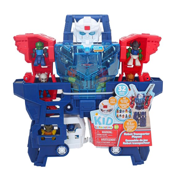 Kid Connection Ensemble de jeu Robot transporteur, 32 Pièces