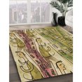 thumbnail image 3 of Ahgly Company Tapis d'Intérieur Rectangulaire Transitionnel Rouge Brun Lavable à la Machine, 7 Pieds x 10 Pieds, 3 of 7