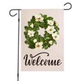 thumbnail image 2 of Flower Series Motif Drapeau de Jardin en Lin Double Face, 2 of 7
