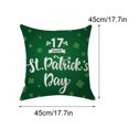 thumbnail image 2 of Jusqu'à 65 % de Rabais SMihono Housse de Coussin en Coton et Lin pour la Saint-Patrick Taie d'Oreiller Décorative Canapé Déco Maison, 2 of 2