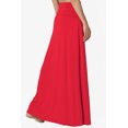 thumbnail image 4 of TheMogan Jupe Longue Maxi Décontractée en Jersey Drapé Taille Pliable pour Femmes, P-3X, 4 of 7