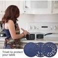 thumbnail image 3 of Silicone Trivets for Hot Pots and Pans Silicone Trivet Mat Set with 3 Carved Patterns Hot Pot Holder Hot Pads Kitchen Pans and Pots Set Hot Pads Pot Holders, 3 of 4