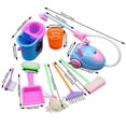 thumbnail image 2 of Dolls & Accessories Pretend Play Cleaning Set 9PCS for Mini Household Tasks with Random Colors and Safe Parts for Kids Over 3 9PCS, 2 of 4