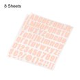 thumbnail image 3 of Uxcell 1 inch Self Adhesive Waterproof Vinyl Letter Number Sticker Set, 8 Sheet Light Pink, 3 of 6
