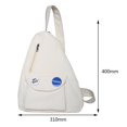 thumbnail image 2 of Sac de Poitrine en Toile Sac de Poitrine de Sport Décontracté Multifonctionnel Portable pour Femmes Hommes, 2 of 8