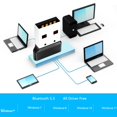 thumbnail image 4 of Dvkptbk Adaptateur Bluetooth Plug and Play USB pour PC, Récepteur Bluetooth 5.3 Supporte Tous les Pilotes Gratuits Windows 11/10/8/7/XP pour Bureau, Ordinateur Portable, Imprimantes, Haut-Parleurs, Etc. Adaptateur Bluetooth en Liquidation, 4 of 8