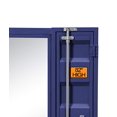 thumbnail image 3 of Benzara BM204623 Industrial Style Metal Vanity Mirror with Recessed Door Front, Blue, 3 of 4