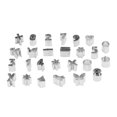 thumbnail image 2 of Number Baking Mold, Biscuit Pattern Mould 26Pcs Stainless Steel Wear Resistance Lightweight Easy   for Cake for Chocolate, 2 of 7