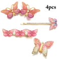 thumbnail image 2 of Pince à Cheveux pour Filles Papillon - 4 Pcs Barrette Cheveux Bobby épingle Alligator épingle à Cheveux, 2 of 10
