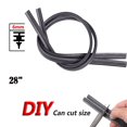 thumbnail image 2 of Flexible Rubber Wiper Blades for Car Windshield 28 Inch Refills (2pcs), 2 of 5