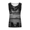 thumbnail image 4 of lSLJS Women Floral Printing Tank Round-Neck Sleeveless Block Tunic Tee Tops, Womens Tank Tops, 4 of 5
