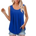 thumbnail image 1 of Birdeem T-Shirt Mode Femme Couleur Unie Col Carré Confortable Ample Sans Manches Blouse Décontractée, 1 of 7