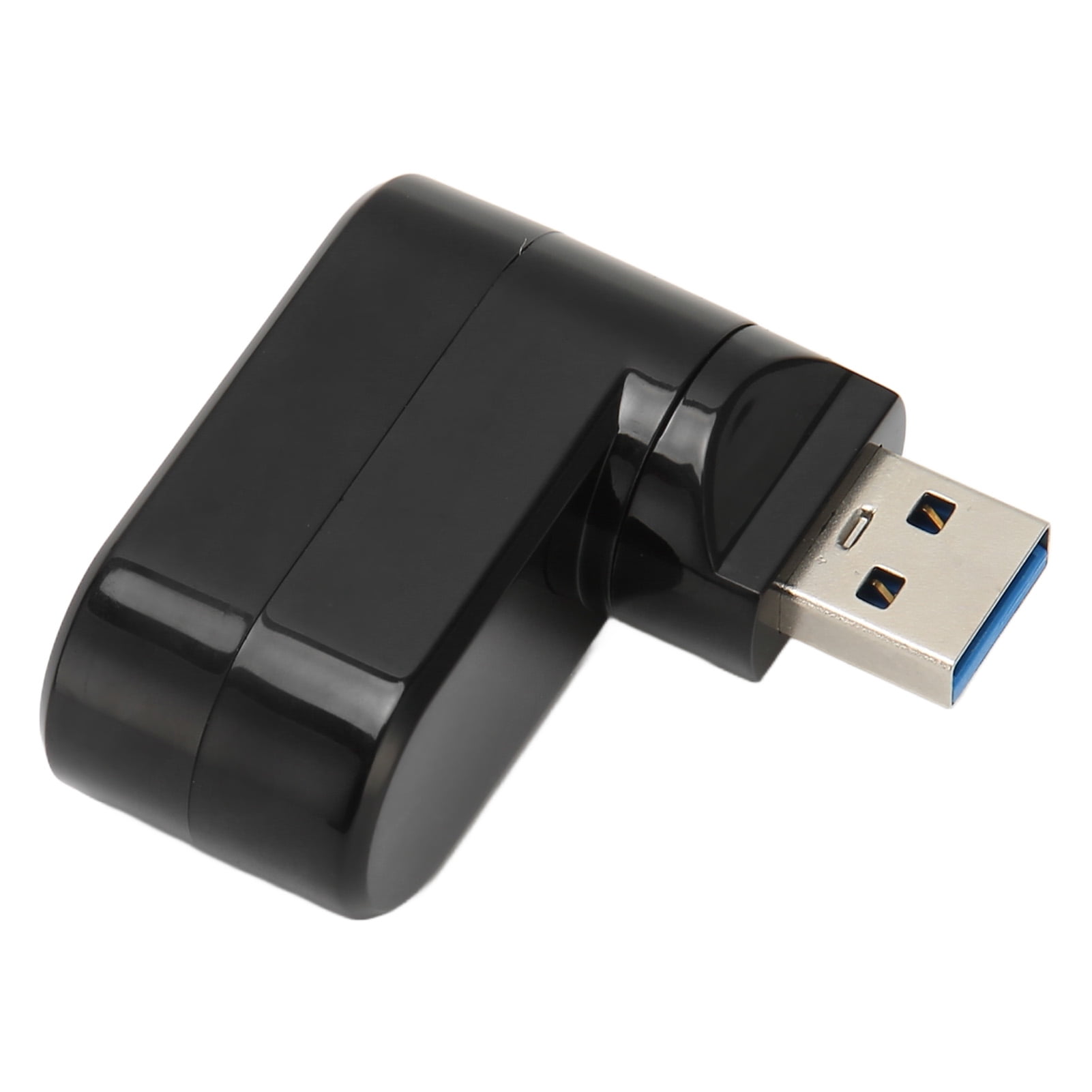 USB Port Splitter, 3 Port USB Hub with USB3.0 and 2 USB2.0 Ports, Supports Hot Swap, 90 / 180 Degree Rotatable, Plug and Play USB Hub Dock  for PC Laptop and More