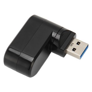 USB Port Splitter, 3 Port USB Hub with USB3.0 and 2 USB2.0 Ports, Supports Hot Swap, 90 / 180 Degree Rotatable, Plug and Play USB Hub Dock  for PC Laptop and More