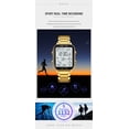 thumbnail image 3 of SKMEI 1888 Multifunctional Gold Square Astronaut Watch with Step Counter, Calorie Tracker, and Waterproof Design, 3 of 7