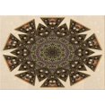 thumbnail image 1 of Ahgly Company Machine Washable Indoor Rectangle Transitional Bakers Brown Area Rugs, 6' x 9', 1 of 7