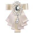 thumbnail image 2 of Yinanstore Formal Bow Tie for Men Dancing Wedding Party Dancing Ribbon Ribbon - Beige, 12 X 8.5cm, 2 of 8