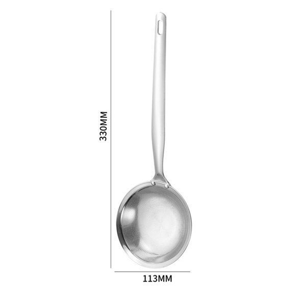 Stainless Steel Oil Colander Spoon Multi-functional Filter Spoon Stainless Steel Fine Mesh Wire Oil Skimmer Strainer Net