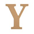 thumbnail image 1 of Plaid Unfinished Wood 5" Letter, Y, 1 of 7