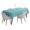 Turquoise Blue, variant on Vargottam Indoor/OutdoorTablecloth58x120 Inch Rectangle Tablecloth with Umbrella Hole and Zip- Waterproof PatioTableCloths- TableCovers for Backyard RectangularTable- Orange3
