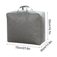 thumbnail image 3 of Large Reusable Storage Bags With Strong Handles & Zippers, Heavy Duty Washable Moving Bag, Closet, Underbed Organizer For Bedding, Blanket, 3 of 8