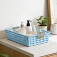 thumbnail image 1 of Cagogo Plastic Storage Baskets Organizer Bins, Multi-Purpose Bathroom Shower Caddy LaundryToyBasket, Waterproof Easy Clean Rectangular Basket for Kitchen Bedroom Countertop Decor, 1 of 6