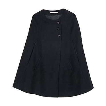 Manteau d'Hiver pour Femmes, Cape Ample et Long Châle en Laine