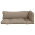 thumbnail image 4 of vidaXL Pallet Cushions 3 pcs Taupe Fabric, 4 of 5