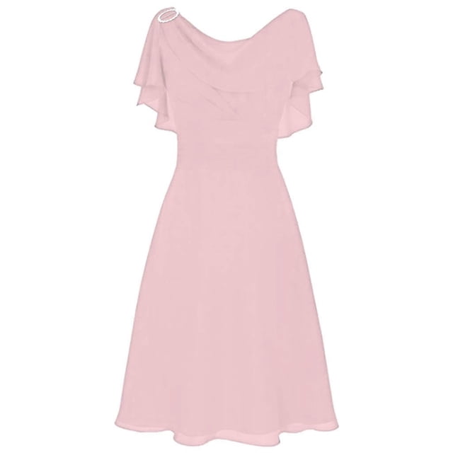 RKSTN Robes d'Invitée de Mariage pour Femmes Formelles Demoiselle d'Honneur Taille Haute Fête Bal Robe de Cocktail