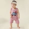 thumbnail image 2 of GDREDA Barboteuse Brodée de Rugby pour Garçons Combinaison Douce Tenue à Thème Sportif pour Tout-Petit à Dix-Huit Mois Adorable Extensible Fermeture à Boutons-Pression Confortable au Quotidien Rouge,3-6 Mois, 2 of 4