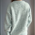 thumbnail image 3 of Besolor Sweaters for Women Fall Long Sleeve Casual Loose Knitted Solid Color Basic Pullover Sweater Tops, 3 of 5