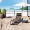 thumbnail image 2 of Outsunny Folding Lounge Chair, Reclining Tanning Chair with Adjustable Back, 2 of 10