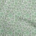 thumbnail image 1 of oneOone Tissu en Velours Vert Mer Floral Rétro pour Couture Tissu Imprimé au Mètre 58 Pouces de Large, 1 of 5