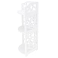 thumbnail image 4 of Corner Shelf 3 Tier Small Corner Shelves Plant Standing Rack for Small Spaces Bathroom Bedroom Organizer, 4 of 7