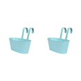 thumbnail image 4 of relayinert Outdoor Hanging Pots For Plants Practical And Beautiful Solution Detachable Light blue 2Set, 4 of 6