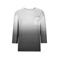 thumbnail image 4 of FAIWAD Womens 3/4 Sleeve Tunic Tops Color Block Round Neck Shirt Soft Lightweight Loose Top with Chest Pockets, 4 of 4