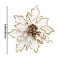 thumbnail image 3 of Matoen12 Christmas Imitation Flower Flannel Christmas Tree Decorative Flowers, 3 of 6