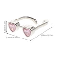 thumbnail image 2 of HEALEEP 1 Ensemble Lunettes Créatives Bagues de Doigt Ajustables Ouvertes en Alliage de Zinc pour Couples Déclaration de Mode, 2 of 8
